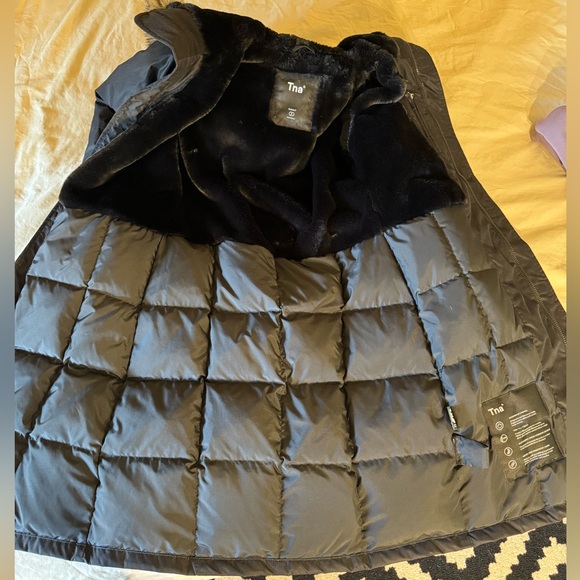 TNA Black Hooded Parka - Picture 6 of 7